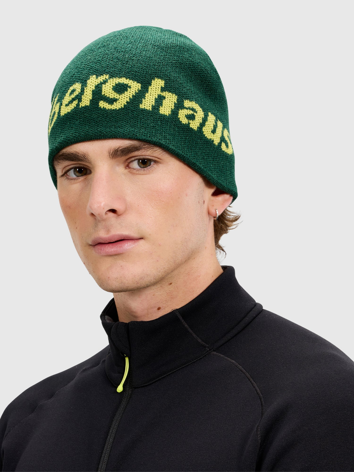Berghaus Unisex Reversible Blocks Beanie Green/Yellow from Saxumo.com