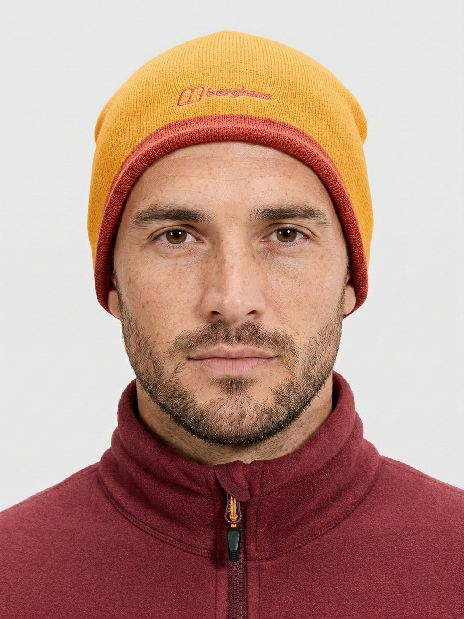 Berghaus Unisex Reversible Blocks Beanie Orange from Saxumo.com
