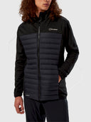 Berghaus Vaskye Hooded Hybrid Full Zip Jacket Black/Black from Saxumo.com