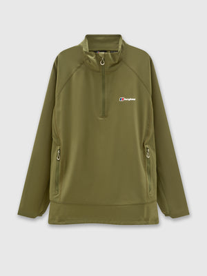 Berghaus Wavertree Half Zip Sweater Dark Green from Saxumo.com