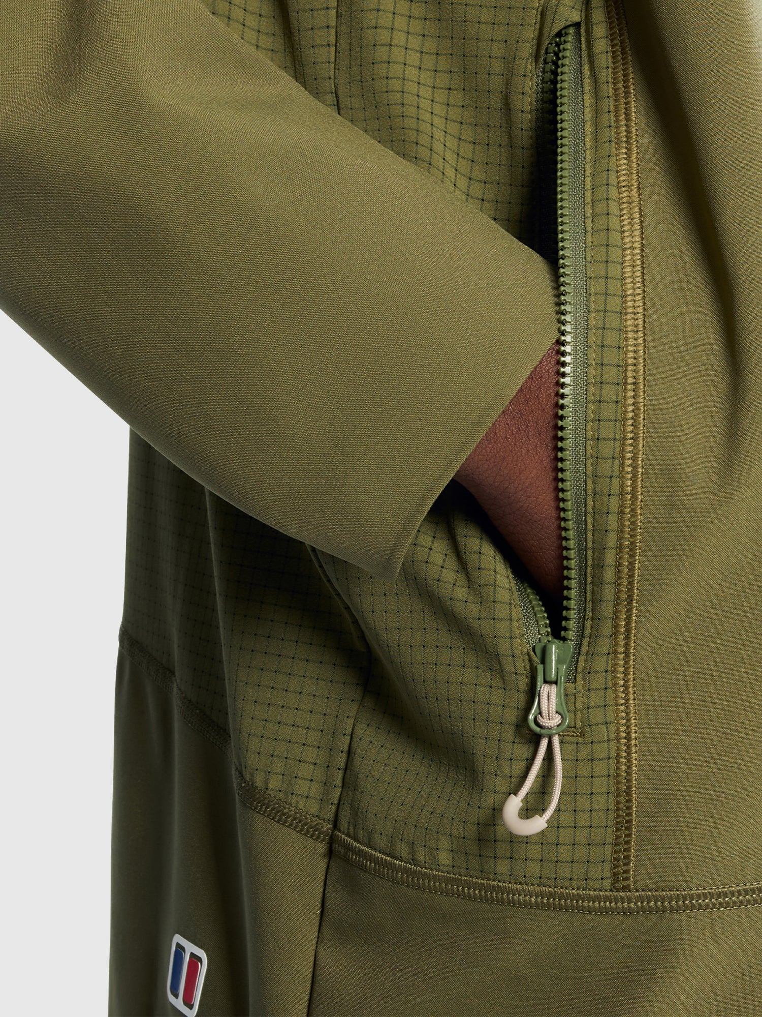 Berghaus Wavertree Half Zip Sweater Dark Green from Saxumo.com