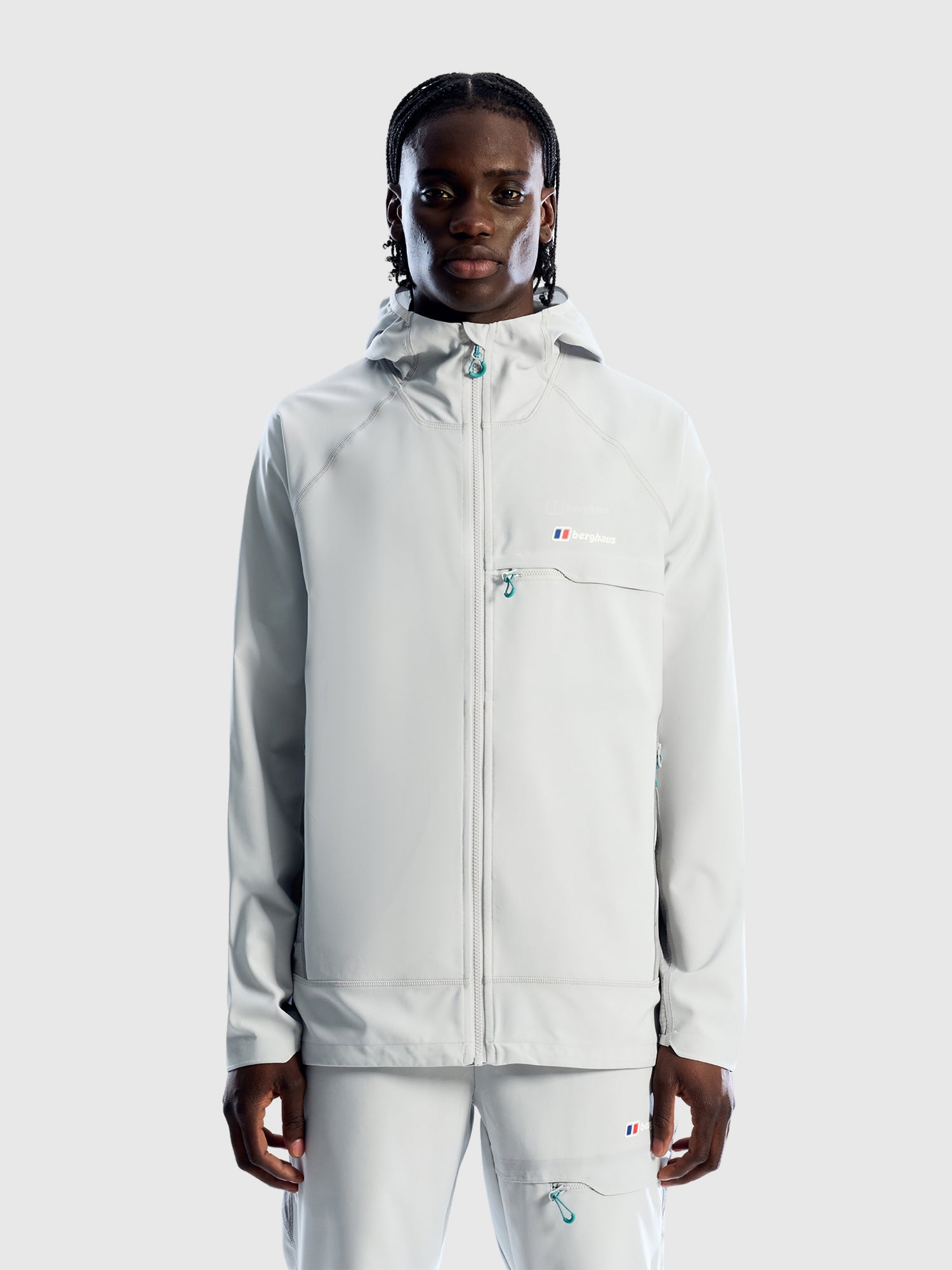 Berghaus Wavertree Hooded Jacket Light Grey from Saxumo.com