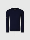 Callaway Ribbed V-neck Merino Sweater Peacoat Dark Navy