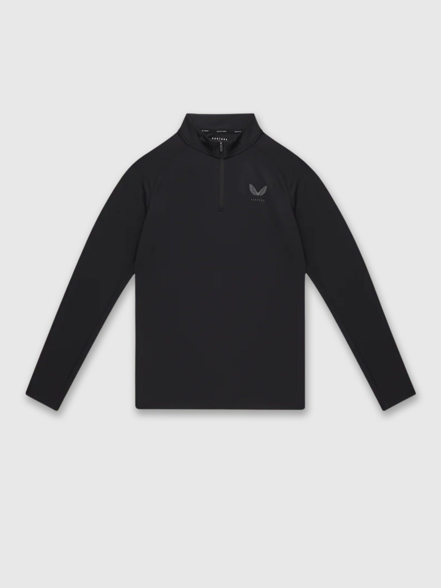 Castore Adapt Training Half Zip Top Black/Gun Metal Grey from Saxumo.com
