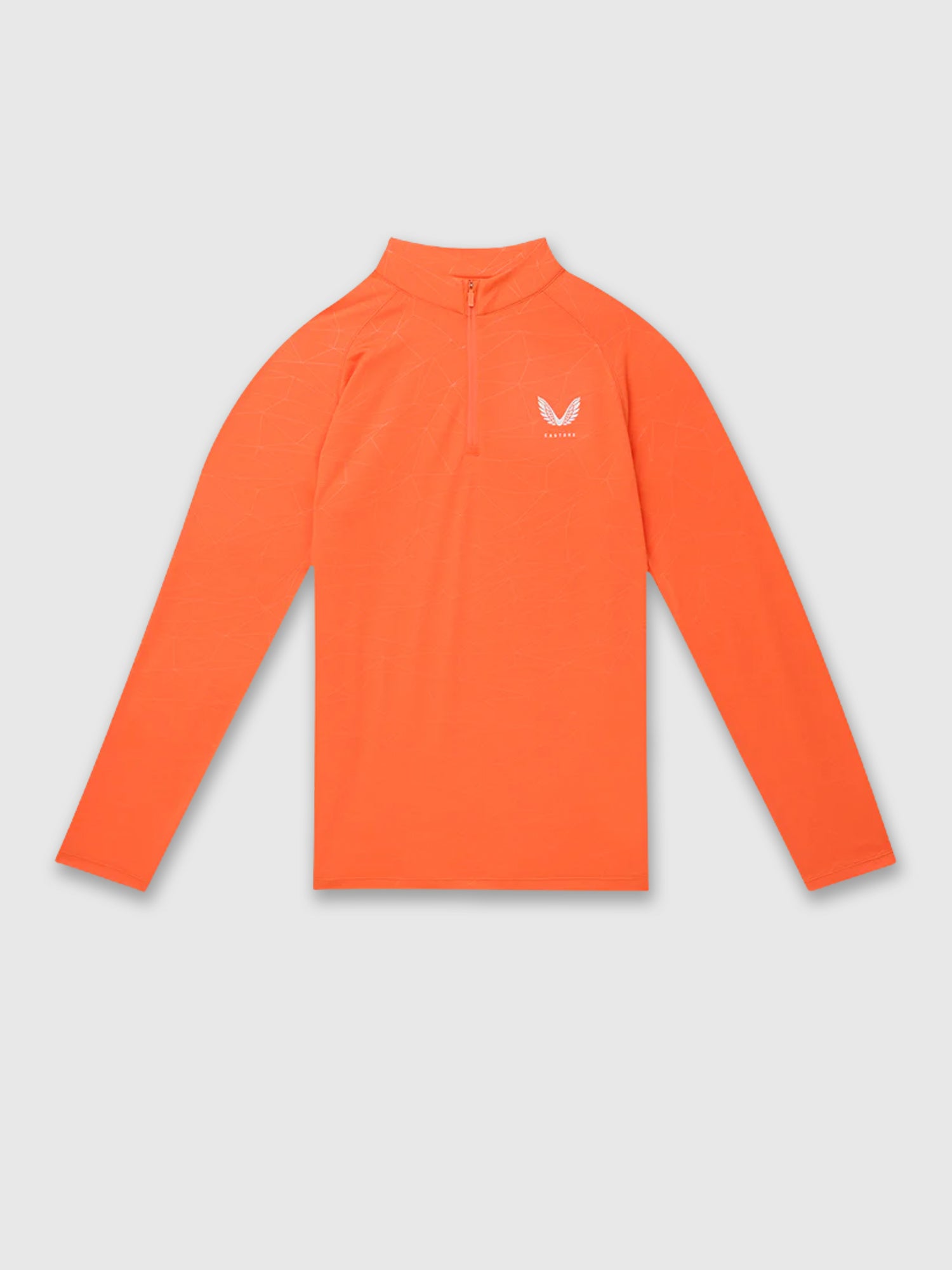 Castore Adapt Training Half Zip Top Bright Orange/Mid Grey from Saxumo.com