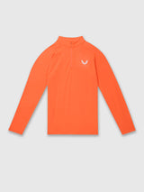 Castore Adapt Training Half Zip Top Bright Orange/Mid Grey