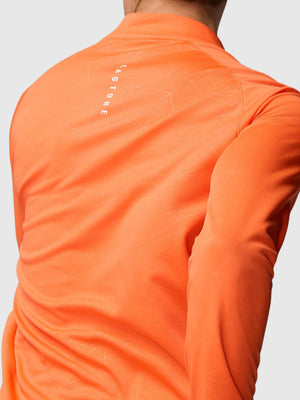 Castore Adapt Training Half Zip Top Bright Orange/Mid Grey from Saxumo.com