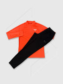 Castore Adapt Training Half Zip Top/Pant Set Bright Orange/Mid Grey/Black from Saxumo.com