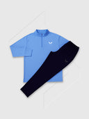 Castore Adapt Training Half Zip Top/Pant Set Cool Blue/Black from Saxumo.com