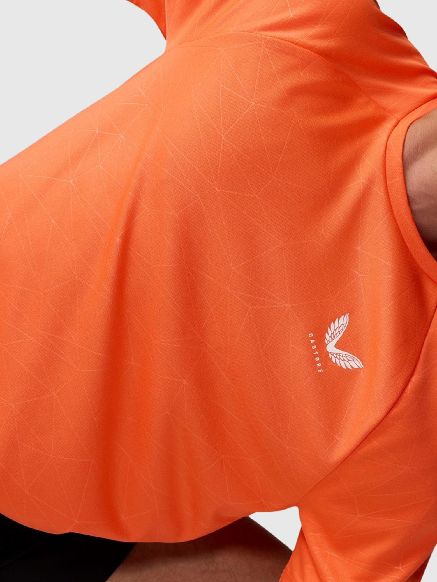 Castore Adapt Training T-Shirt Bright Orange/Mid Grey from Saxumo.com