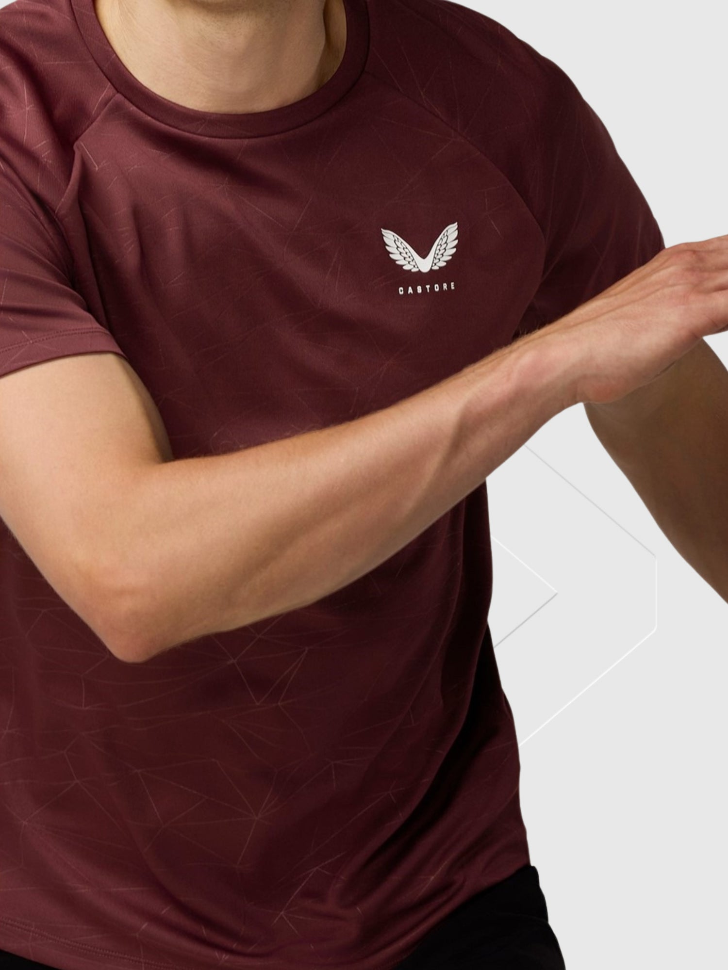 Castore Adapt Training T-Shirt Plum/Mint from Saxumo.com