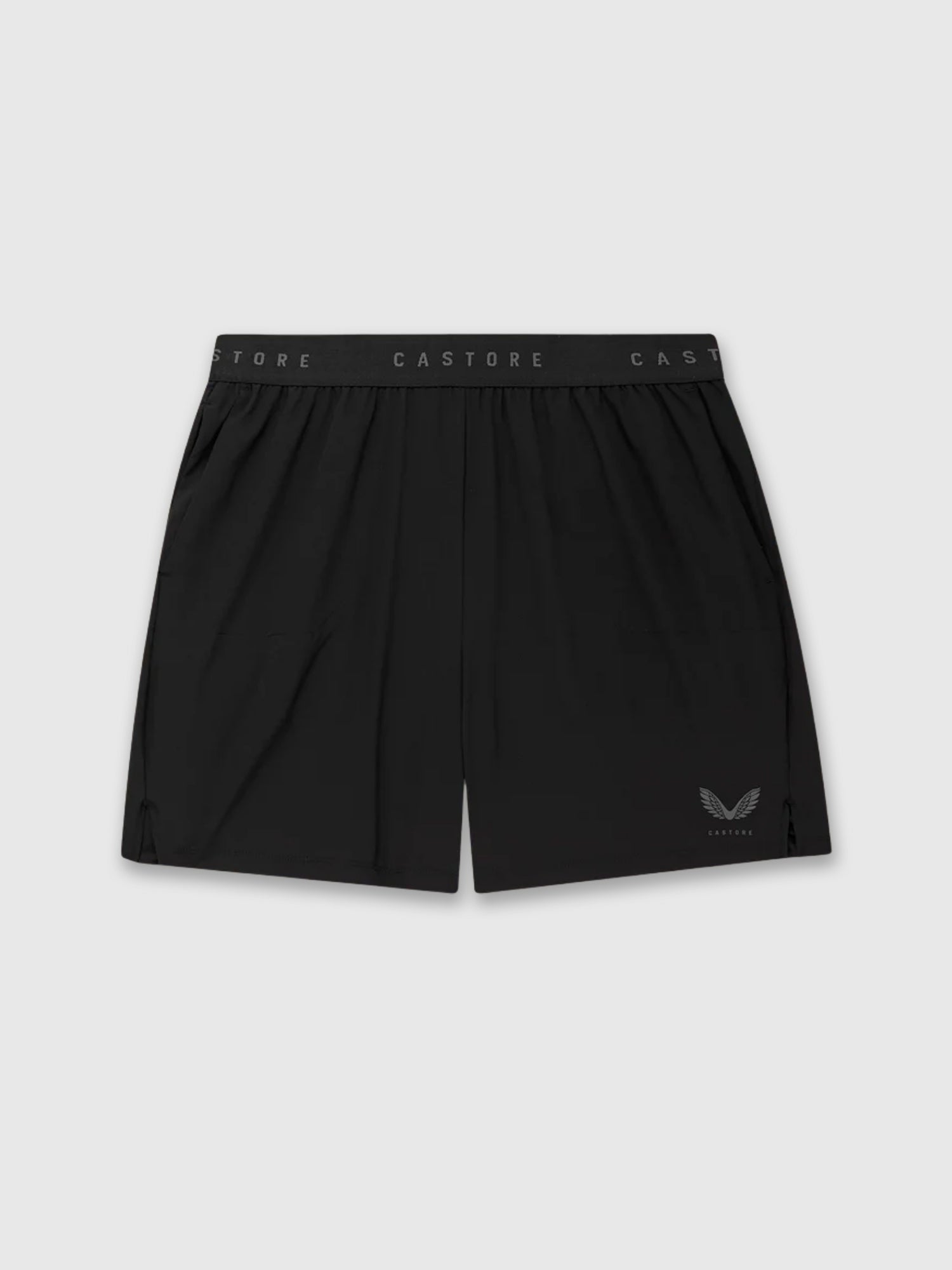 Castore Branded Elastic Shorts Black/Gunmetal from Saxumo.com