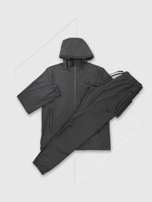Castore Flex Lightweight Tracksuit Set Gunmetal/Black from Saxumo.com