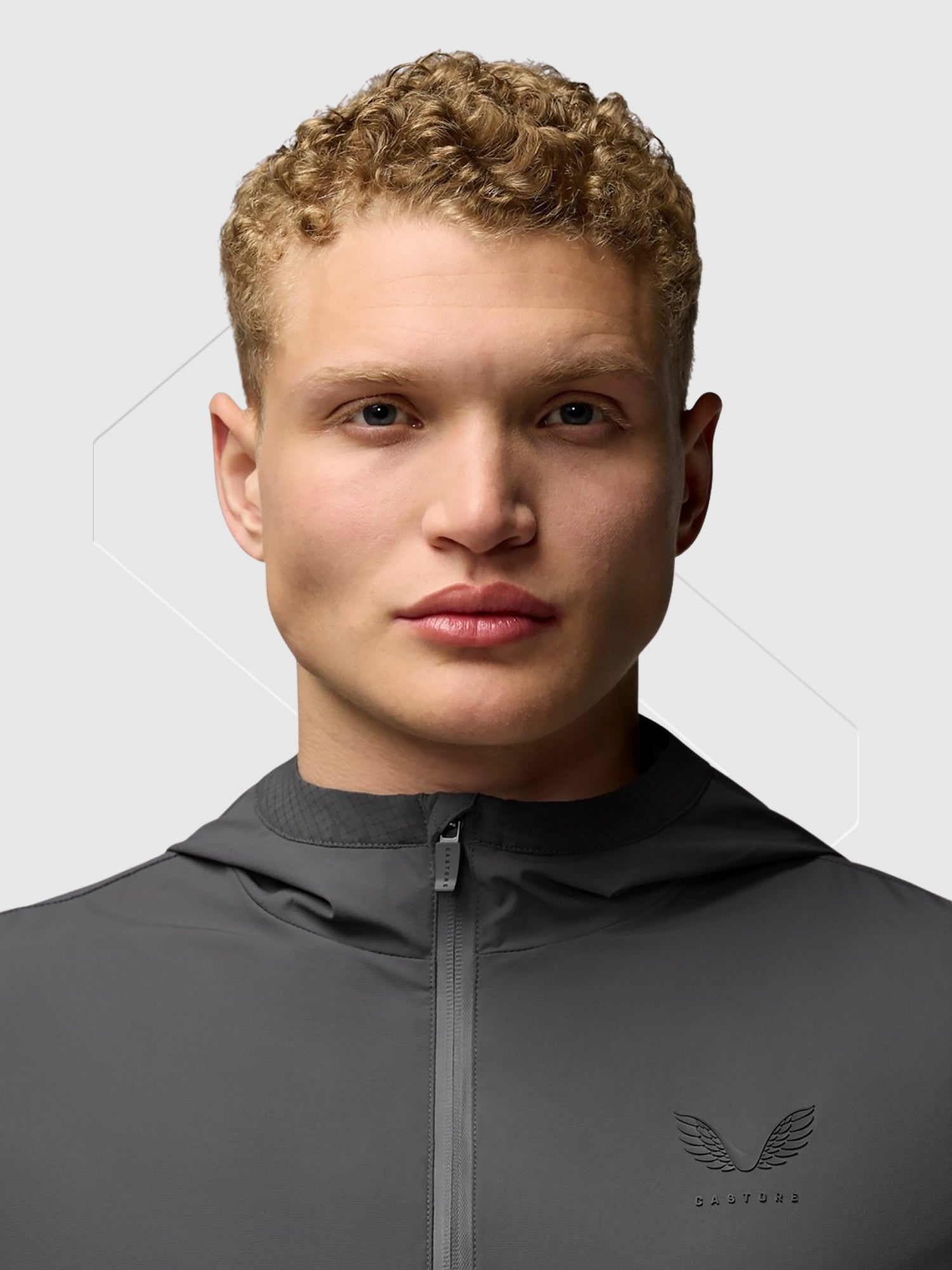 Castore Lightweight Flex Jacket Gunmetal/Black from Saxumo.com