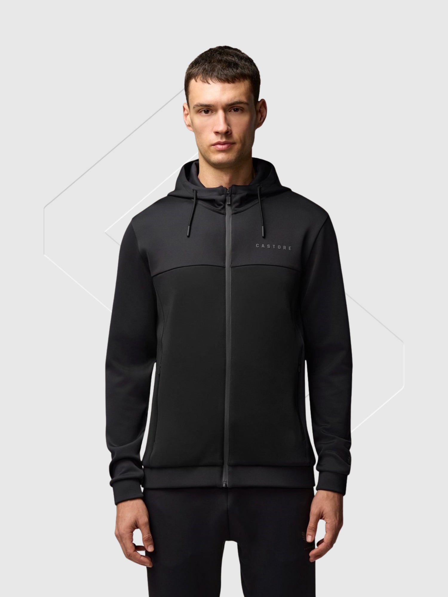 Castore Scuba Full Zip Through Hoody Tracksuit Set Black from Saxumo.com