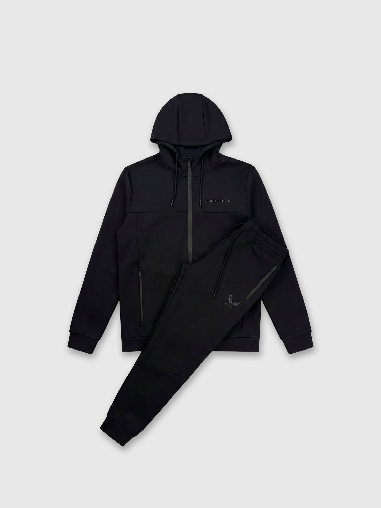 Castore Scuba Full Zip Through Hoody Tracksuit Set Black from Saxumo.com