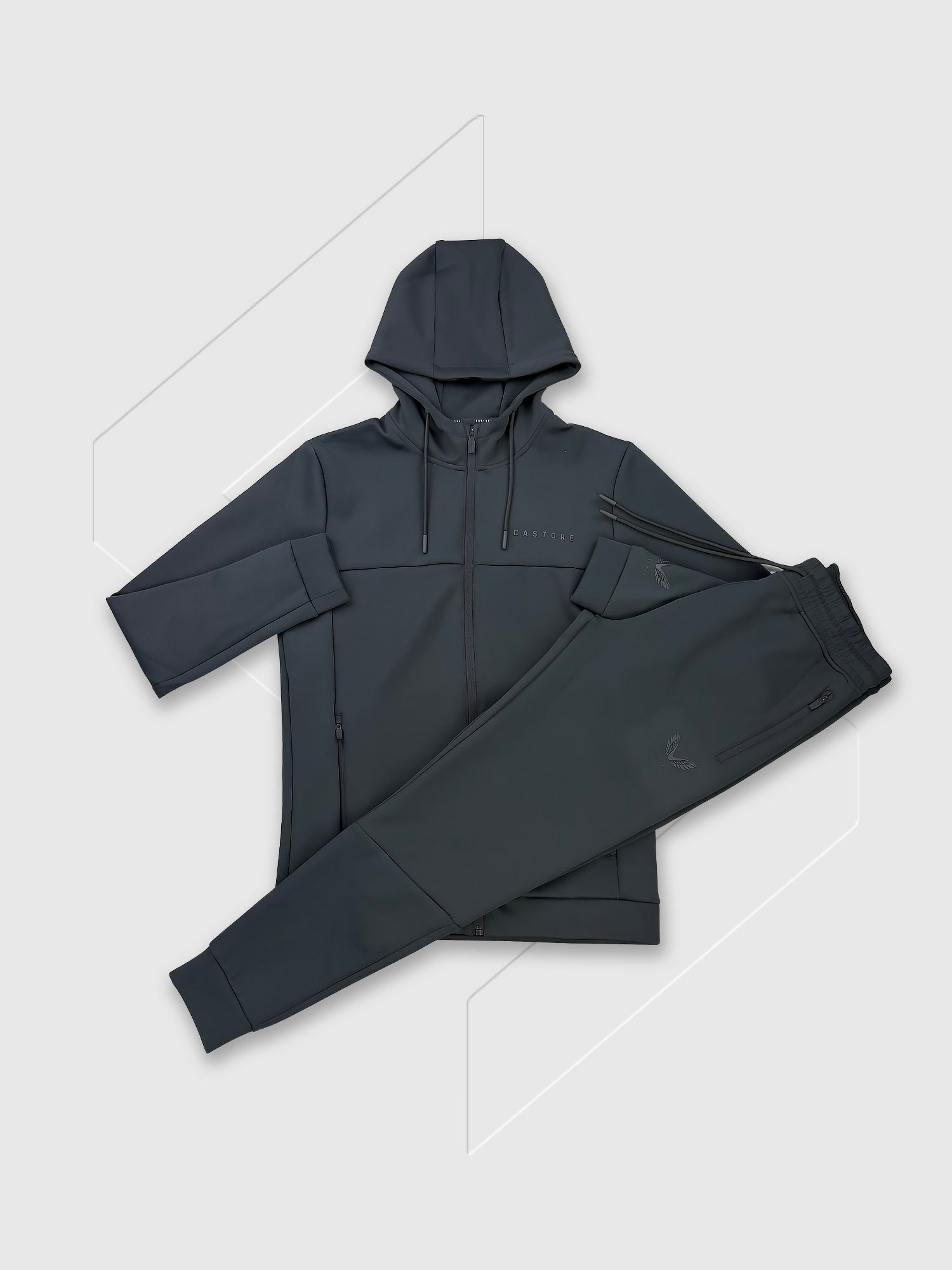 Castore Scuba Full Zip Through Hoody Tracksuit Set Gunmetal Grey from Saxumo.com