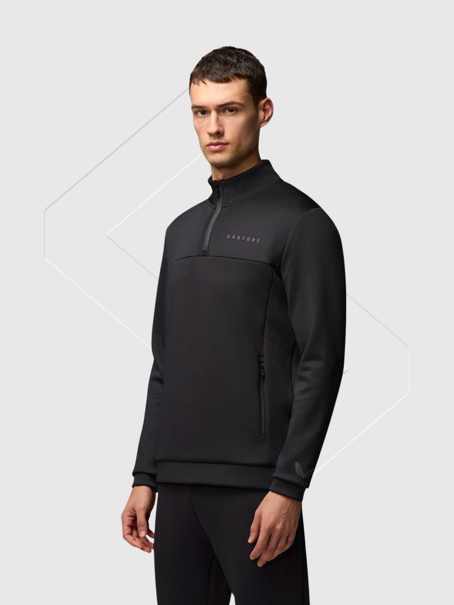 Castore Scuba Half Zip/Joggers Set Black from Saxumo.com