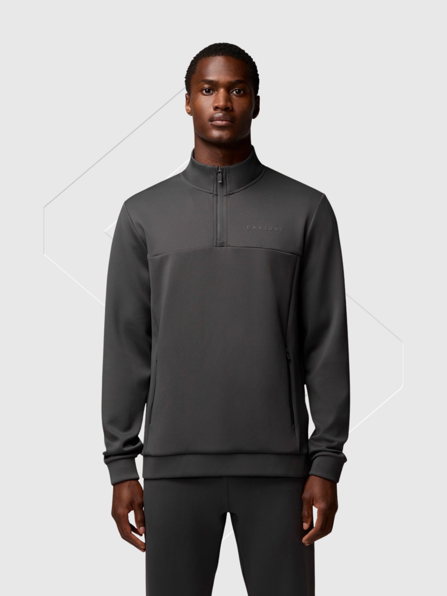 Castore Scuba Half Zip/Joggers Set Gunmetal from Saxumo.com