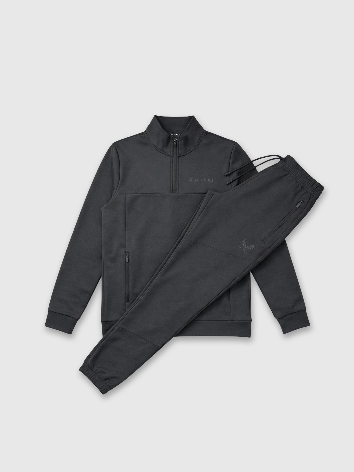 Castore Scuba Half Zip/Joggers Tracksuit Set Gunmetal from Saxumo.com