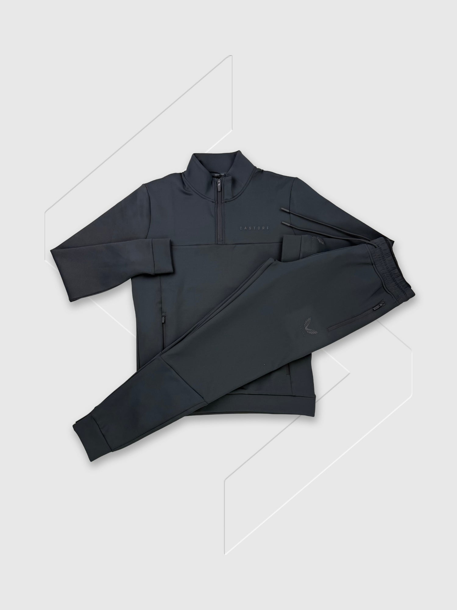 Castore Scuba Half Zip/Joggers Set Gunmetal from Saxumo.com