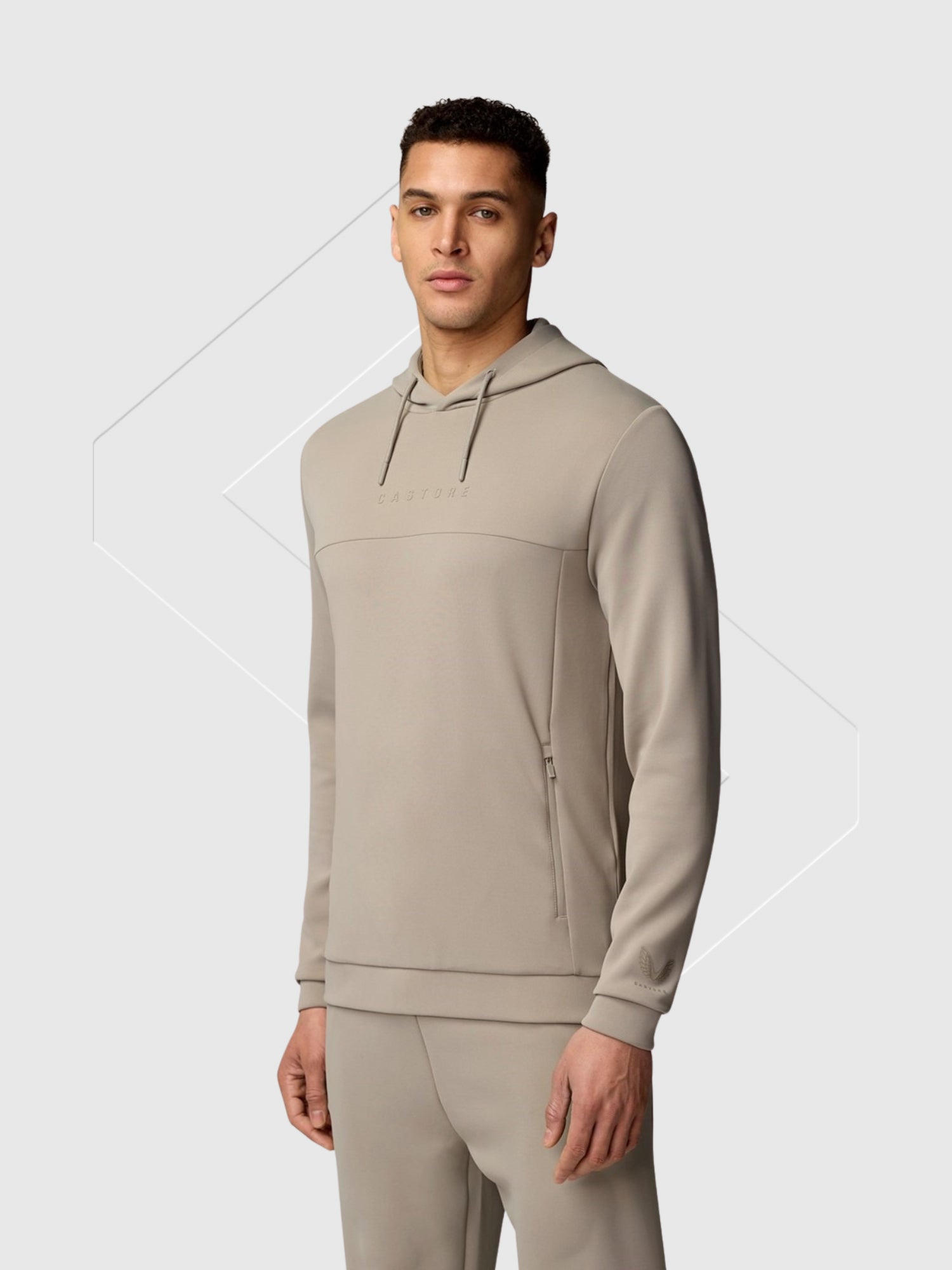 Castore Scuba Hoody Mushroom/Gunmetal from Saxumo.com