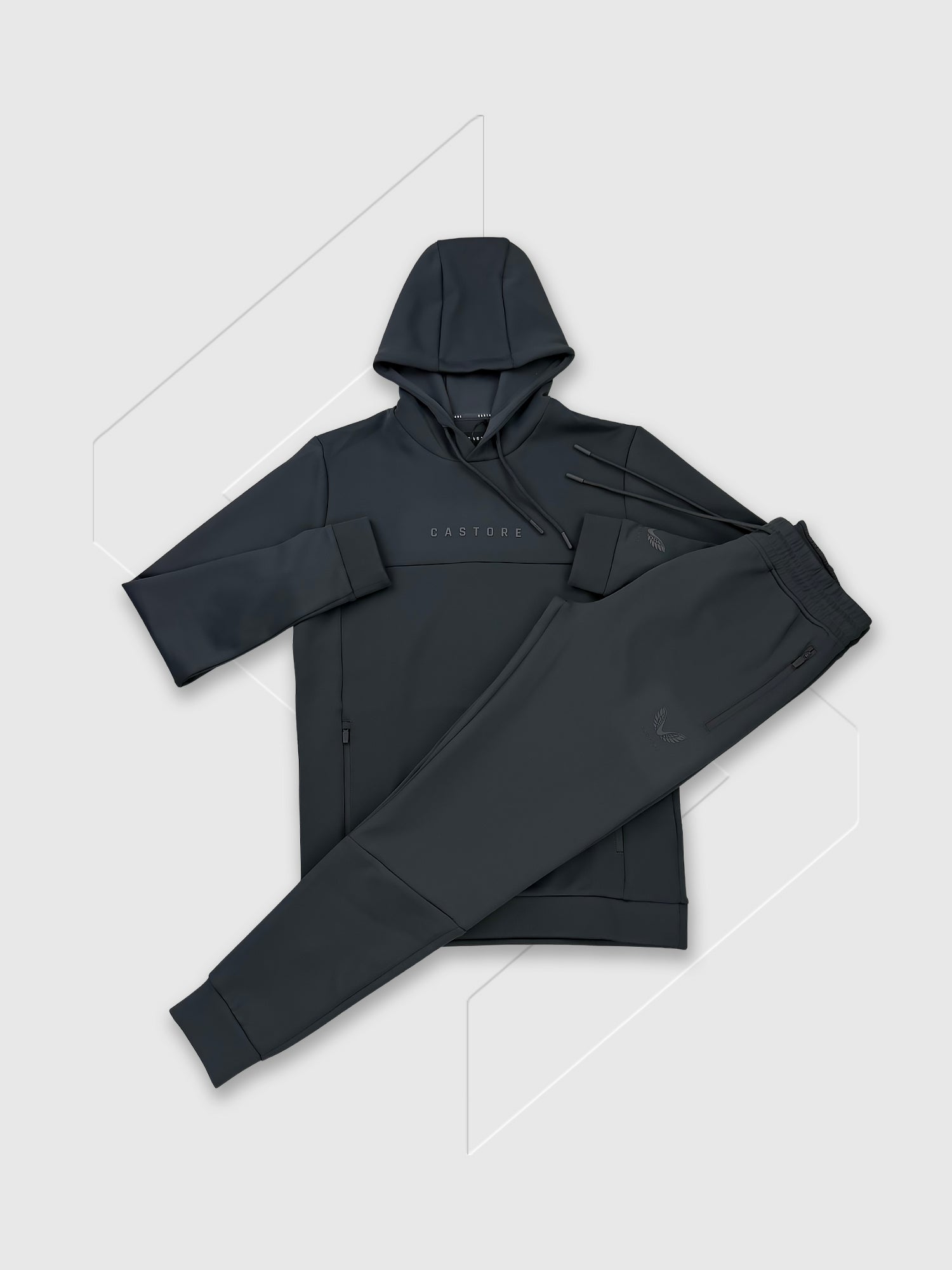Castore Scuba Hoody Tracksuit Set Gunmetal from Saxumo.com