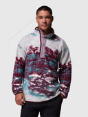 Columbia Helvetia II Printed Half Snap Fleece Rich Wine from Saxumo.com