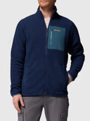 Columbia Jasper Ridge Pebbled Full Zip Fleece Navy from Saxumo.com