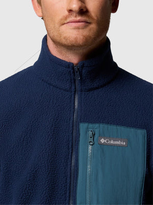 Columbia Jasper Ridge Pebbled Full Zip Fleece Navy from Saxumo.com