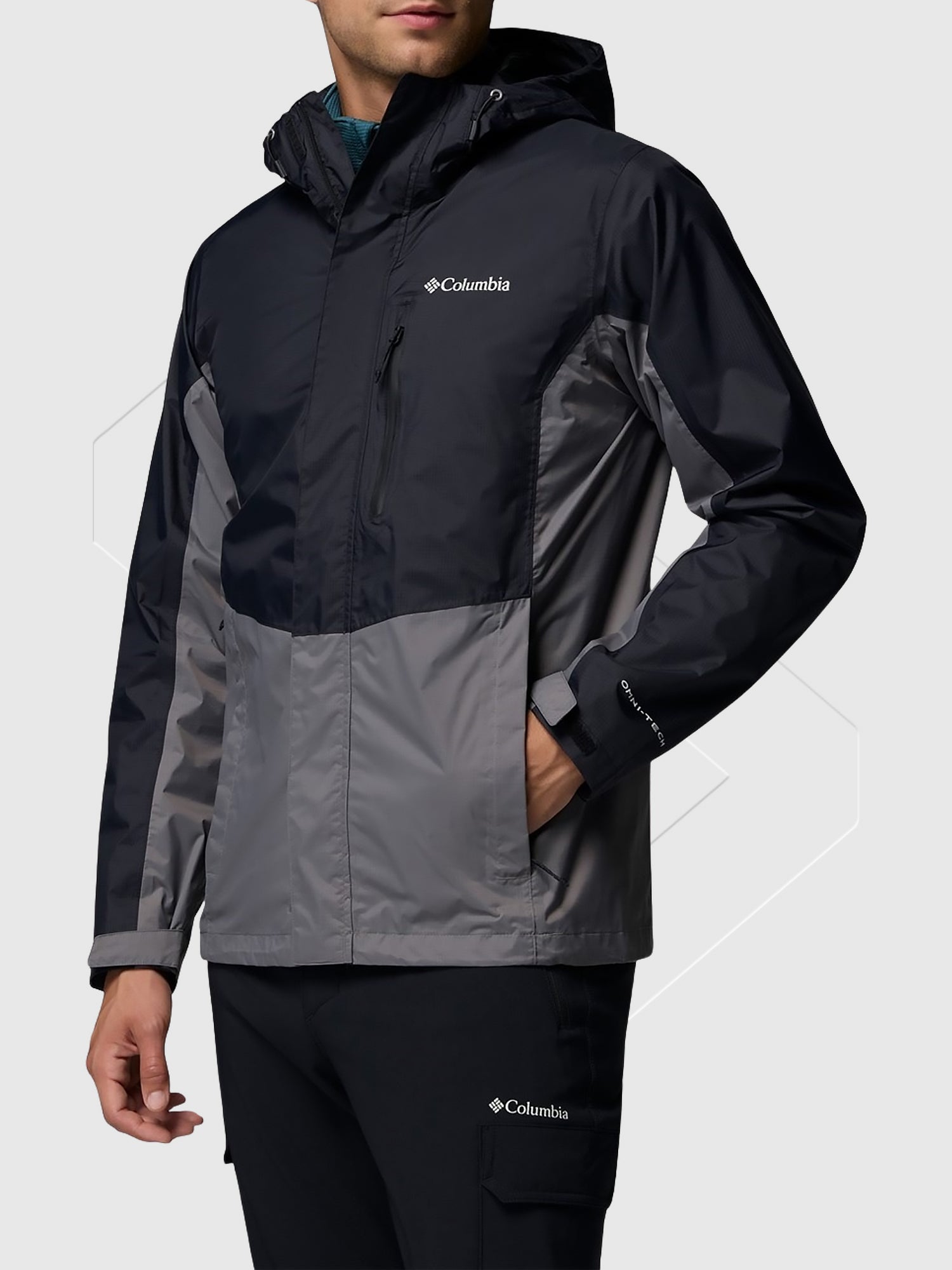 Columbia Pouring Adventure III Jacket Black/Grey from Saxumo.com