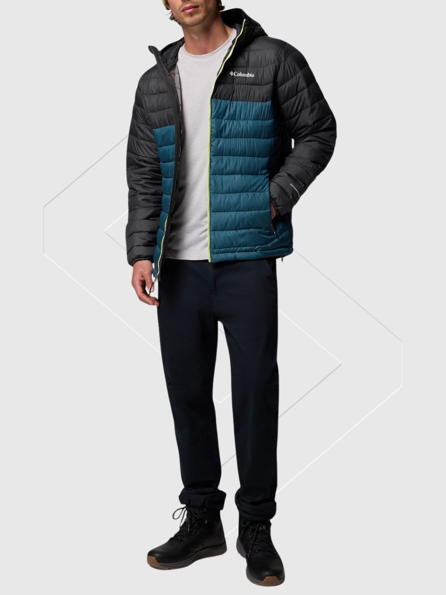 Columbia Powder Lite II Hooded Jacket Everblue from Saxumo.com