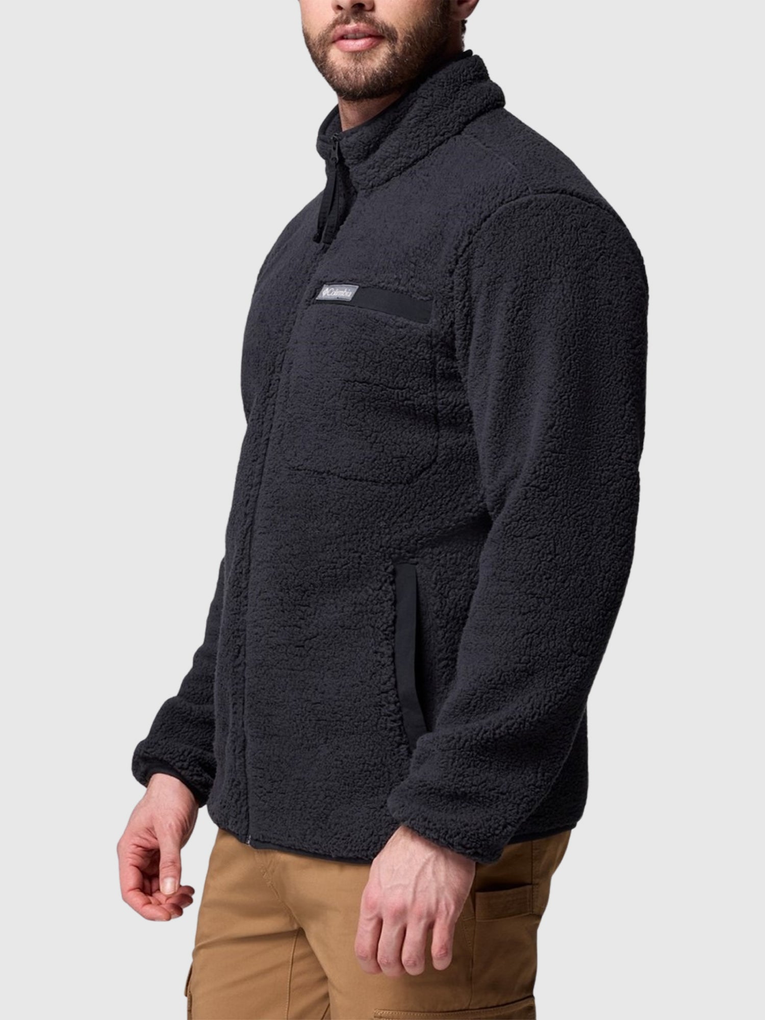 Columbia Rugged Ridge High Pile Full Zip Black from Saxumo.com