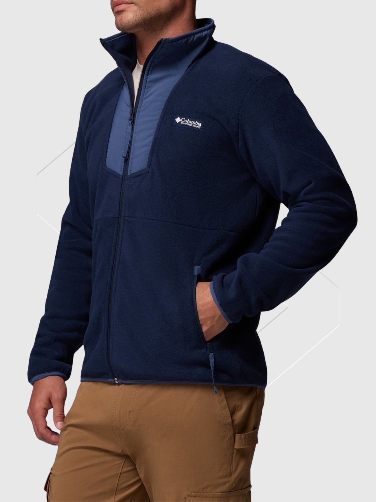 Columbia Sequoia Grove Full Zip Fleece Navy Blue from Saxumo.com