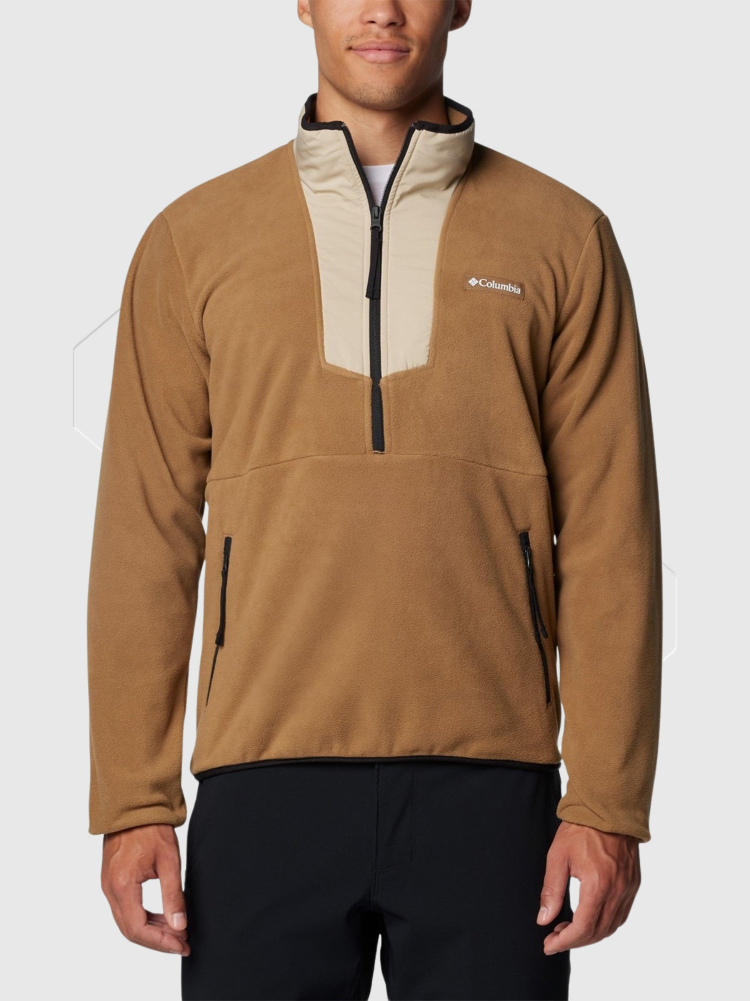 Columbia Sequoia Grove Half Zip Fleece Orange/Black/Green from Saxumo.com