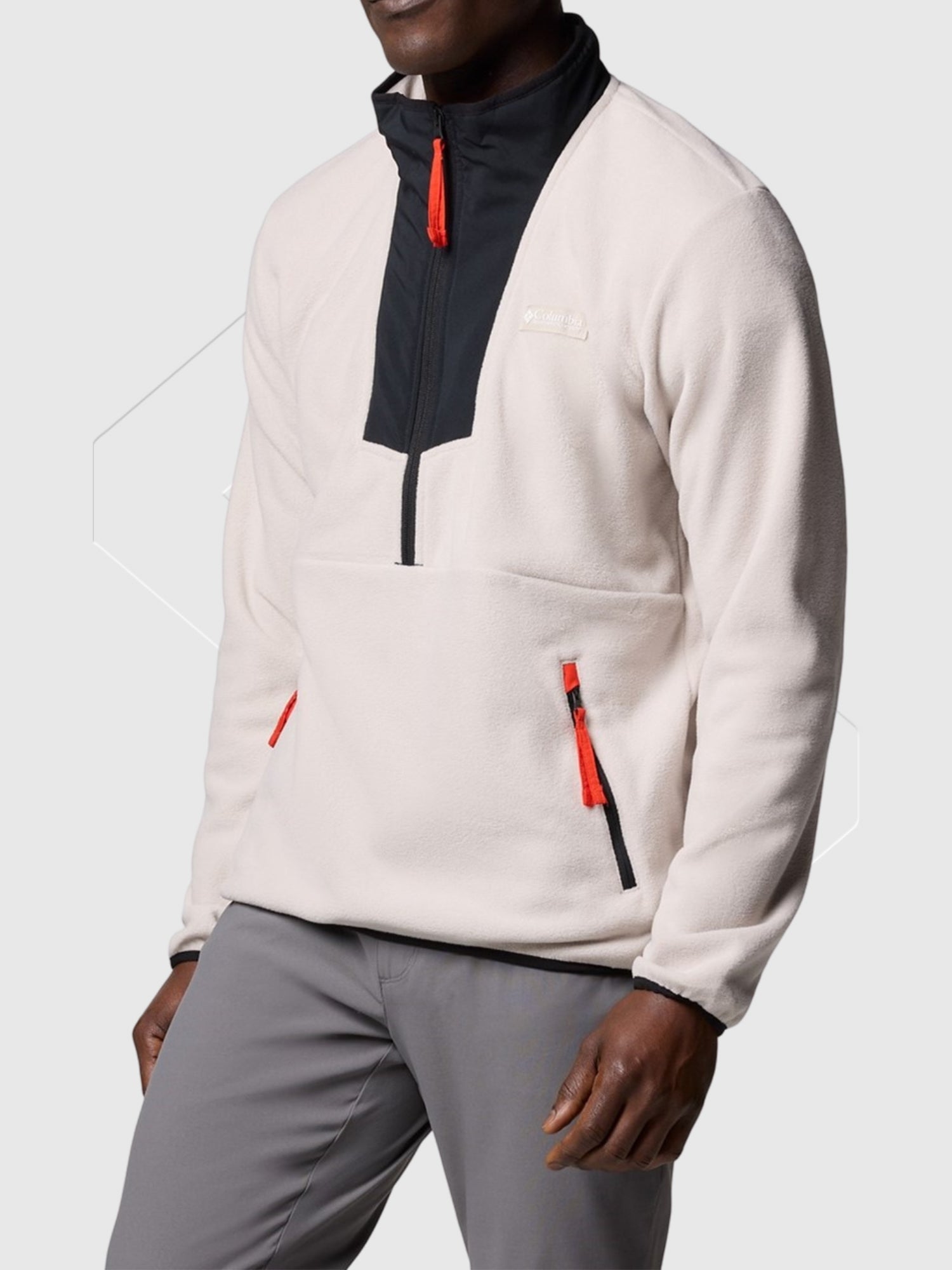 Columbia Sequoia Grove Half Zip Fleece Stone/Black from Saxumo.com