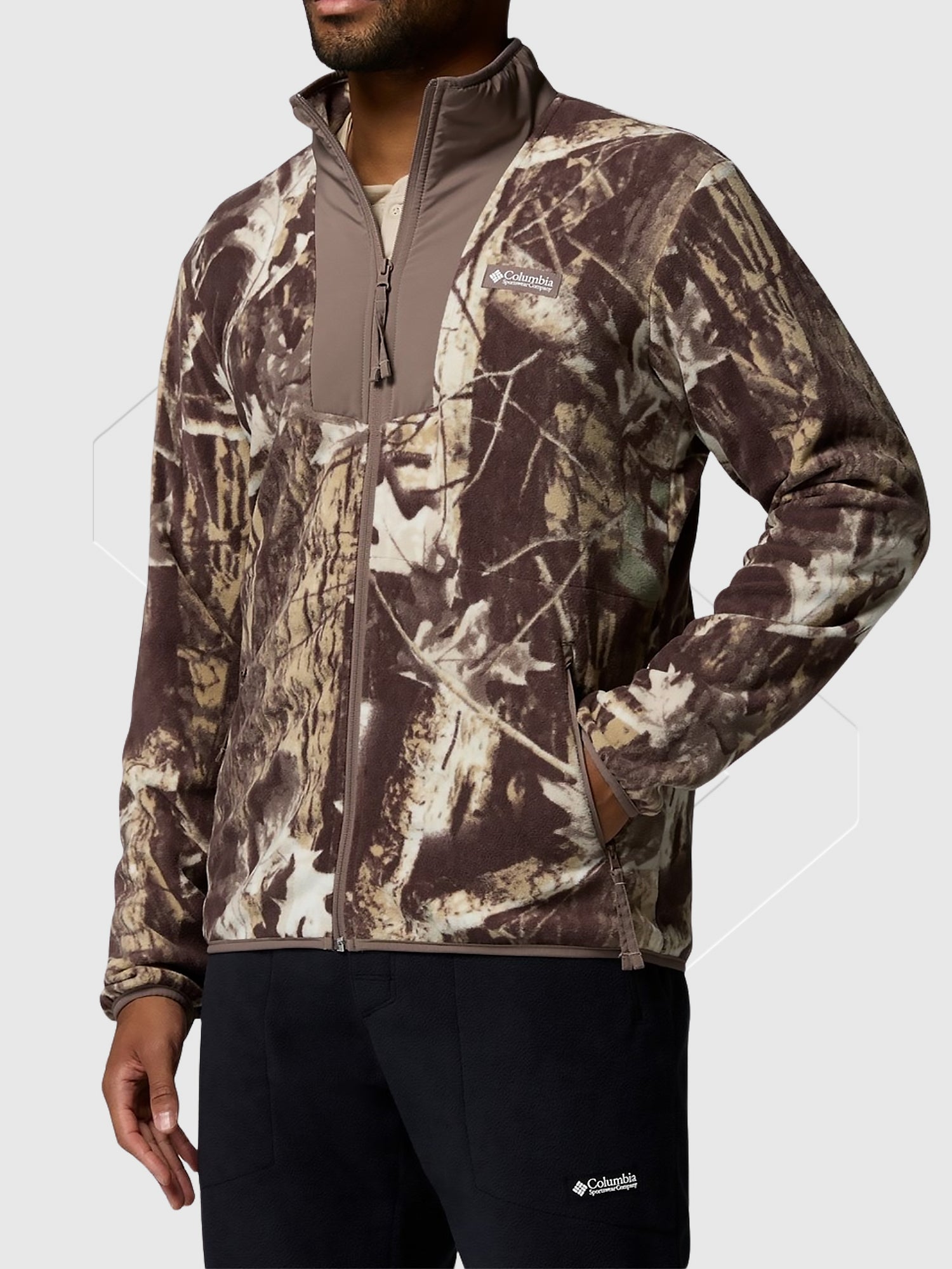 Columbia Sequoia Grove Printed Full Zip Iron Titanium from Saxumo.com