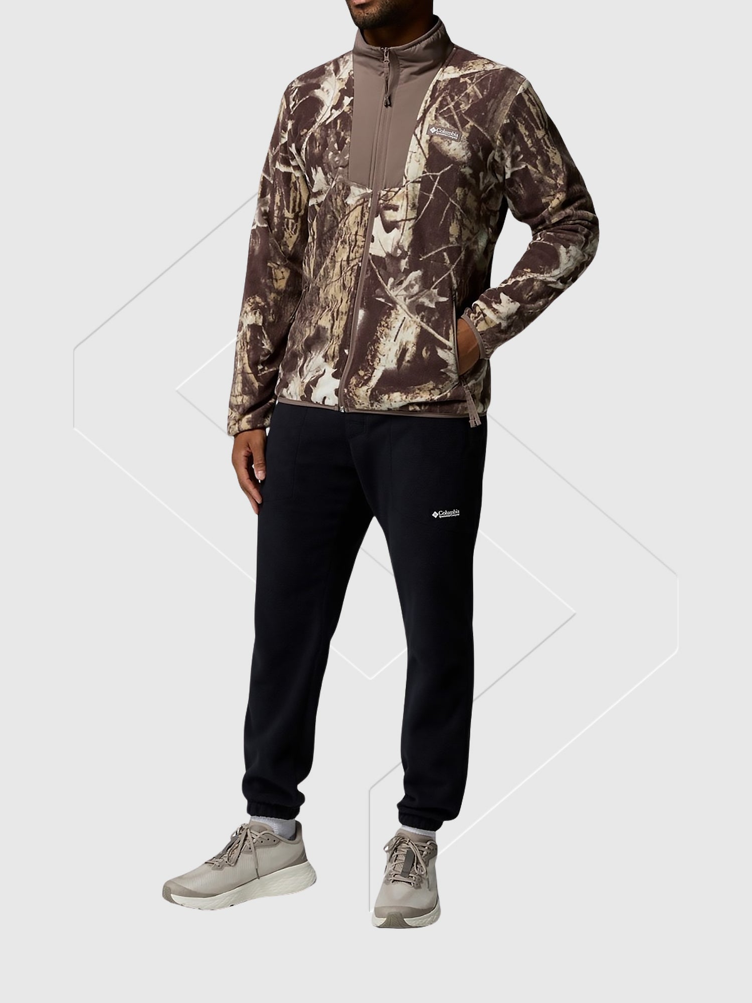 Columbia Sequoia Grove Printed Full Zip Iron Titanium from Saxumo.com