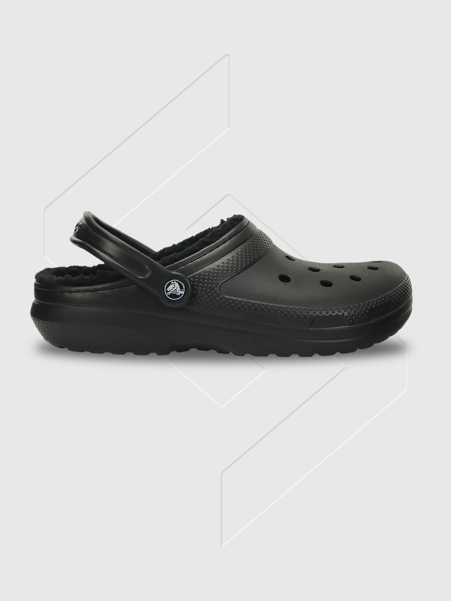 Crocs Classic Lined Synthetic Clogs Black from Saxumo.com
