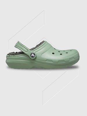 Crocs Classic Lined Synthetic Clogs Moss/Multi from Saxumo.com