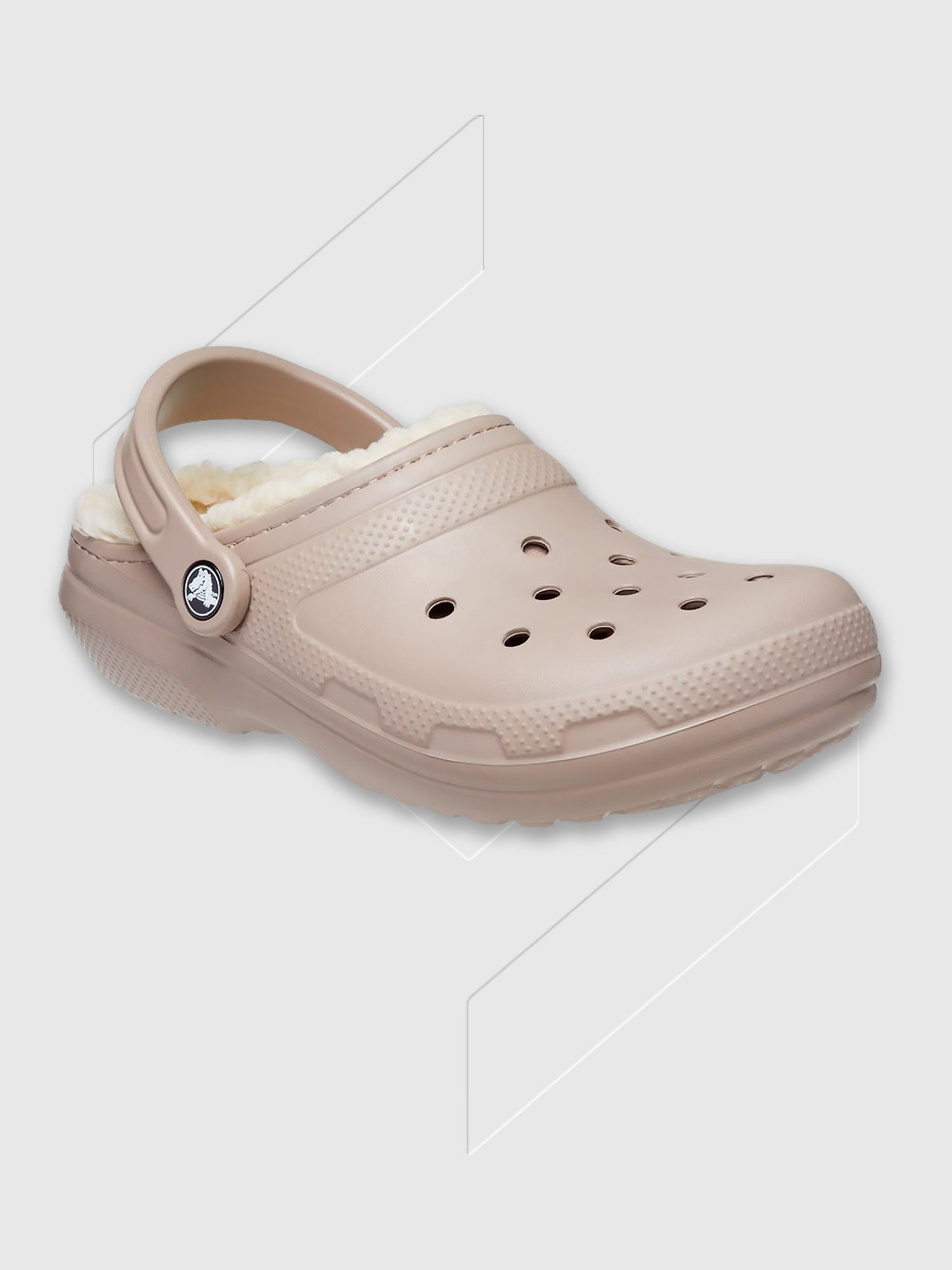 Crocs Classic Lined Synthetic Clogs Mushroom/Bone from Saxumo.com
