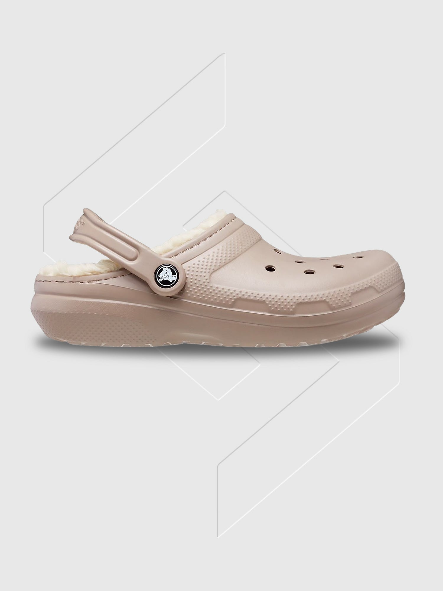 Crocs Classic Lined Synthetic Clogs Mushroom/Bone from Saxumo.com