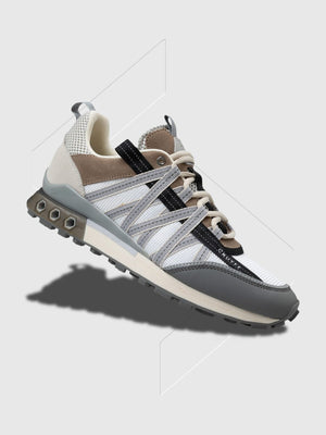 Cruyff Fearia Hex-Tech White/Caribou Trainer from Saxumo