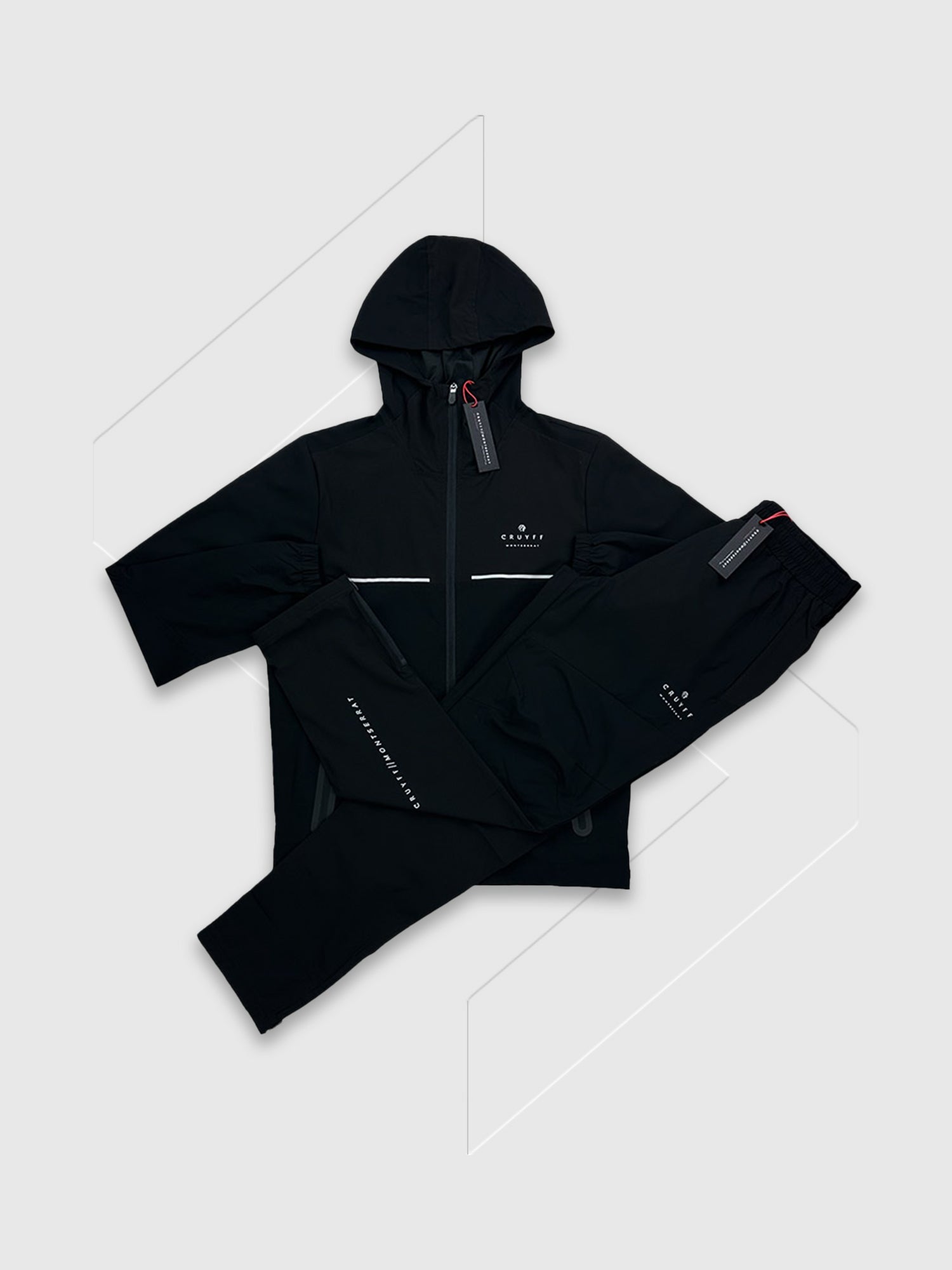 Cruyff Montserrat Surveyor Tracksuit Set Black from Saxumo