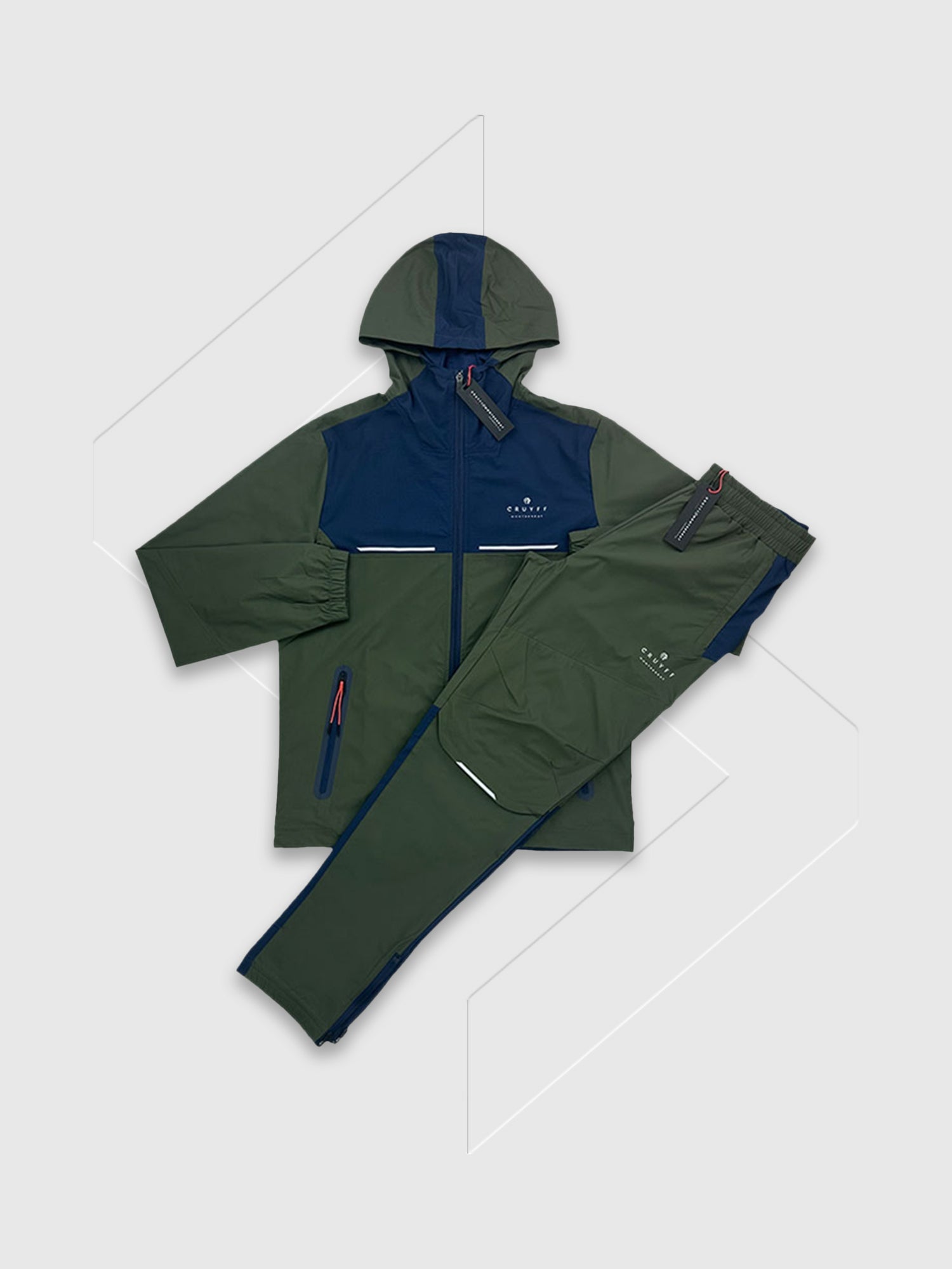 Cruyff Montserrat Surveyor Tracksuit Set Dark Green from Saxumo