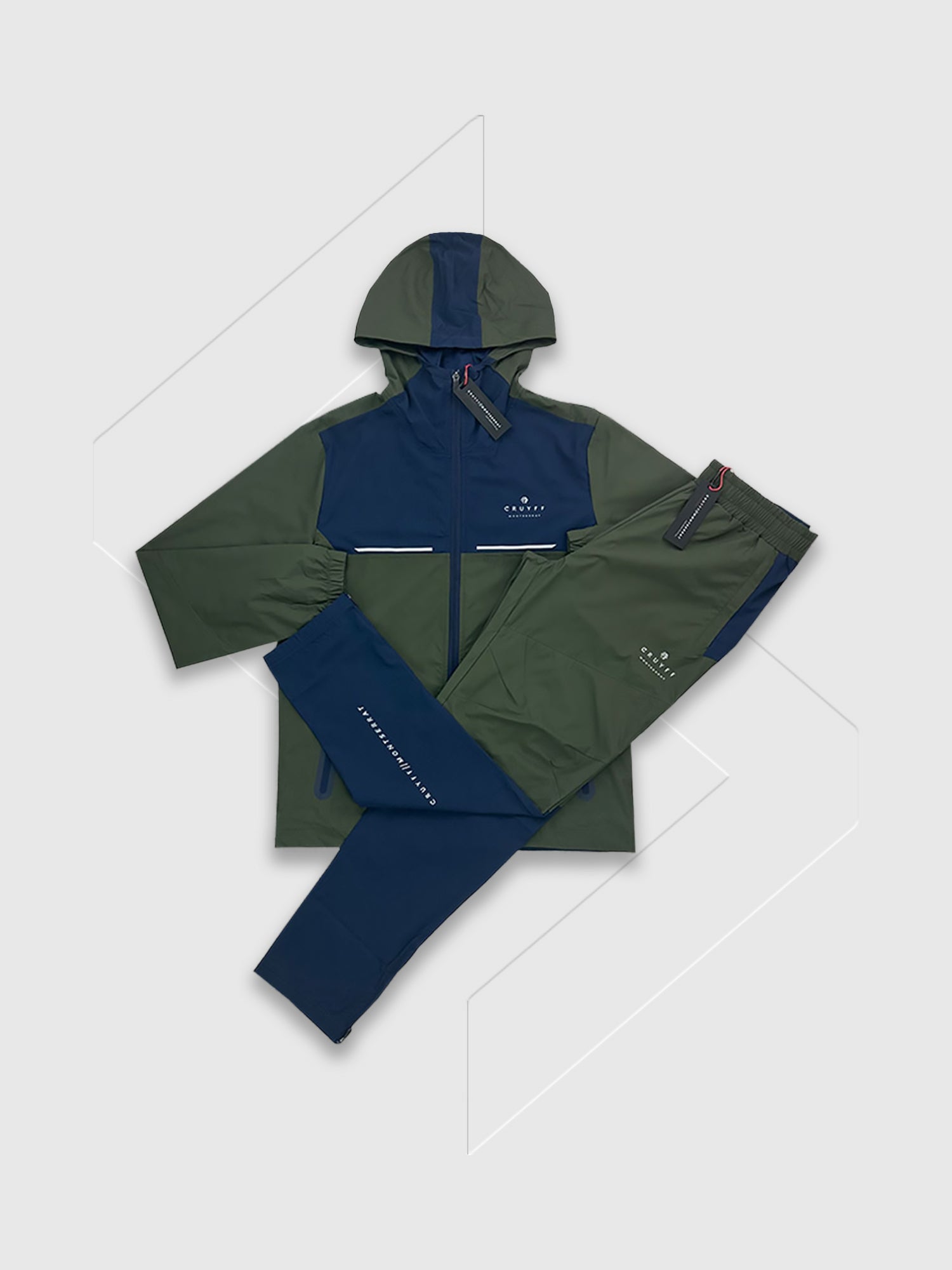 Cruyff Montserrat Surveyor Tracksuit Set Dark Green from Saxumo