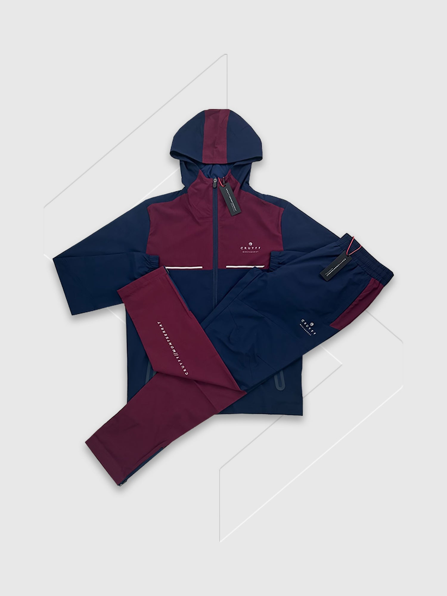 Cruyff Montserrat Surveyor Tracksuit Set Navy/Cognac from Saxumo