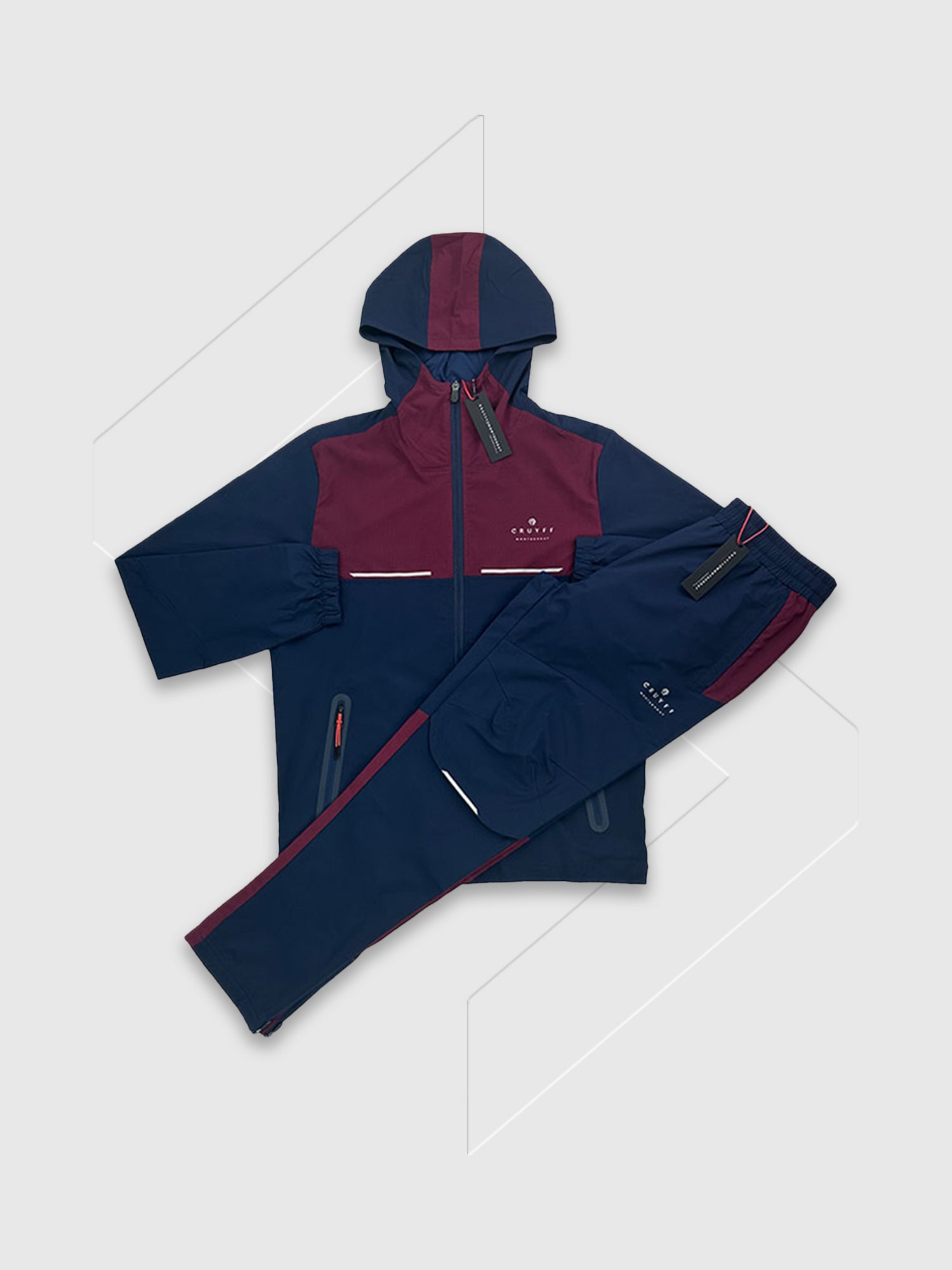 Cruyff Montserrat Surveyor Tracksuit Set Navy/Cognac from Saxumo