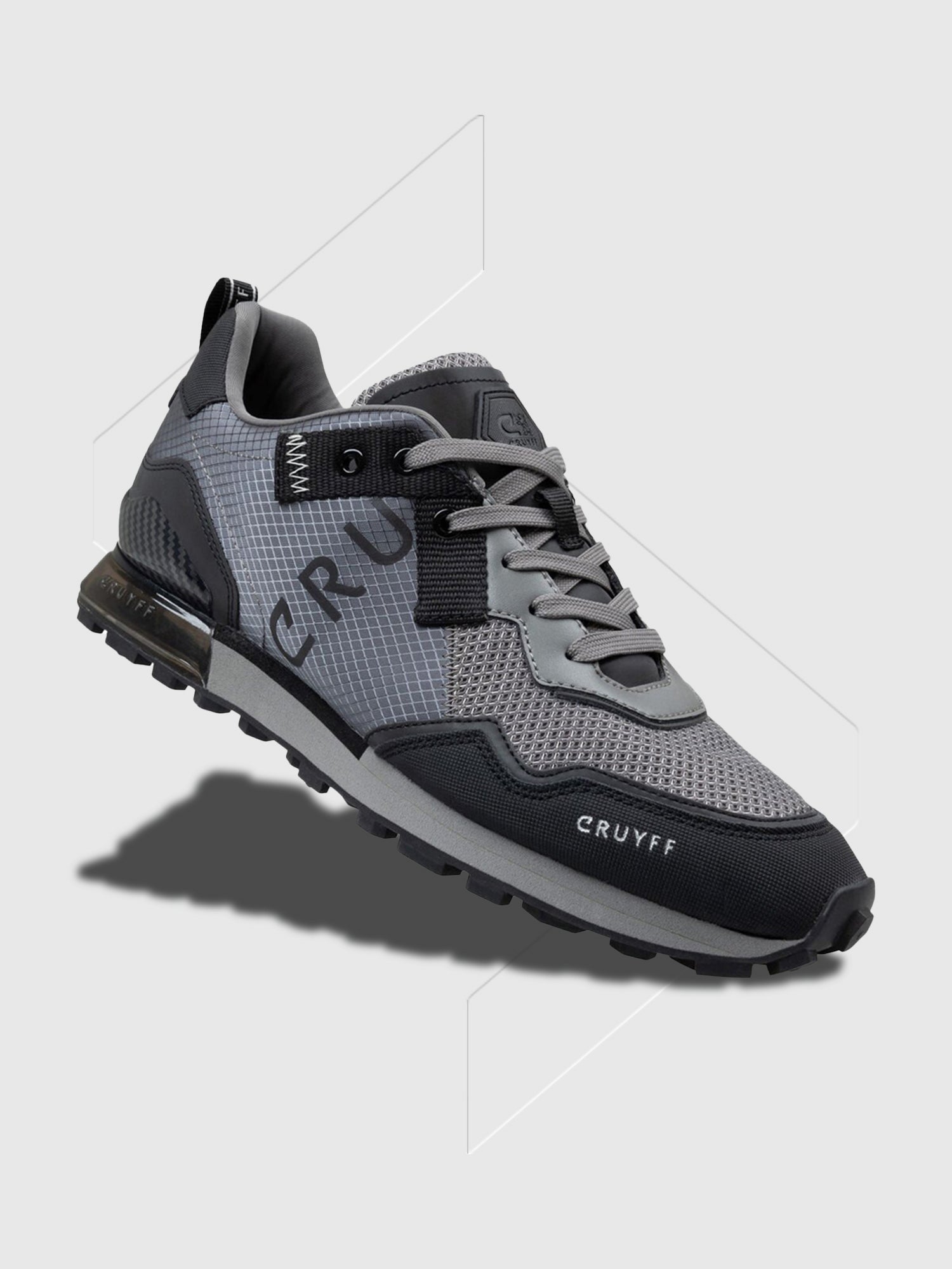 Cruyff Superbia Mid Grey Trainer from Saxumo