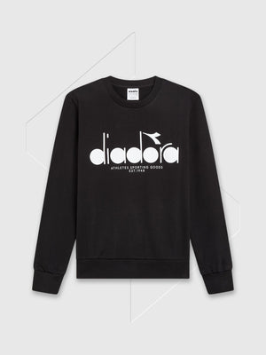 Diadora Sweatshirt Crew Logo Black from Saxumo.com